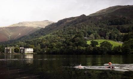 Swimmer in the Lake District on a SwimTrek Lakes and Tarns Weekender
