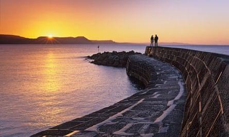 "The Cobb" sea wall at Lyme Regis, Dorset