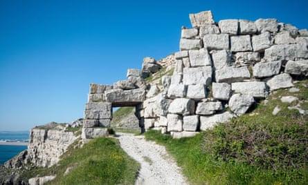 Tout Quarry Nature Reserve and Sculpture Park, Portland, Weymouth, Dorset, England, UK