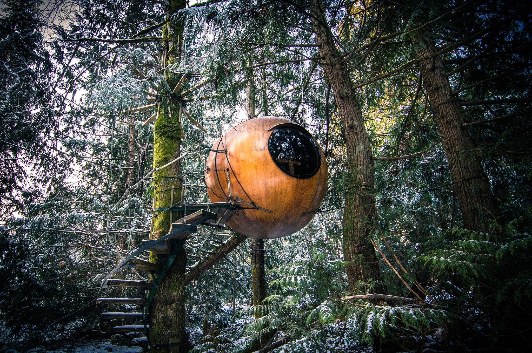 Maguire House der Free Spirit Spheres auf Vancouver Island 