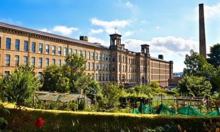 Salts Mill, Saltaire. South elevation.