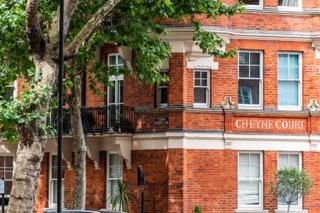 CHEYNE WALK    SW3 5LX  This charming riverside street is lined with almost untouched Jacobean and Queen Anneera homes....