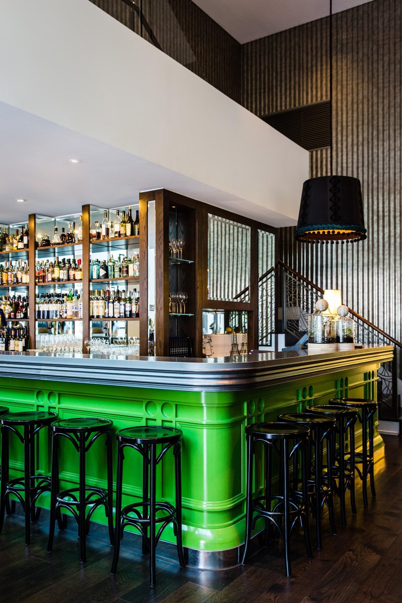 The bar at Bistro Guillaume